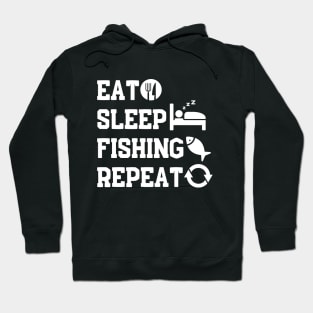 Fishing Gift Eat Sleep Fishing Repeat Hoodie